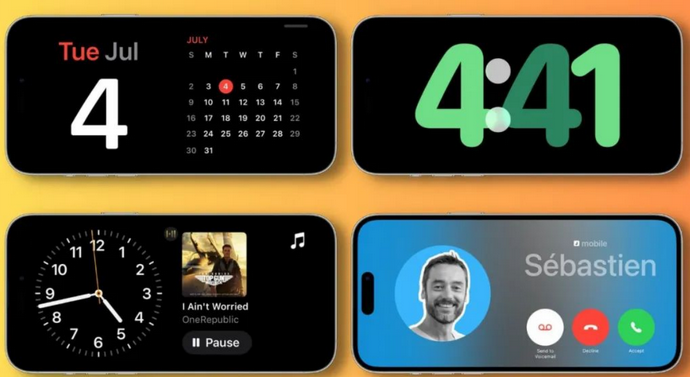 门源苹果手机维修分享iOS17横屏充电待机显示有什么好处 