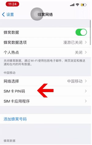 门源苹果14维修网分享如何给iPhone14的SIM卡设置密码 