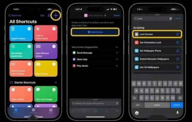 门源苹果14锁屏维修店分享iPhone14升级iOS16.4后如何创建锁屏快捷方式 
