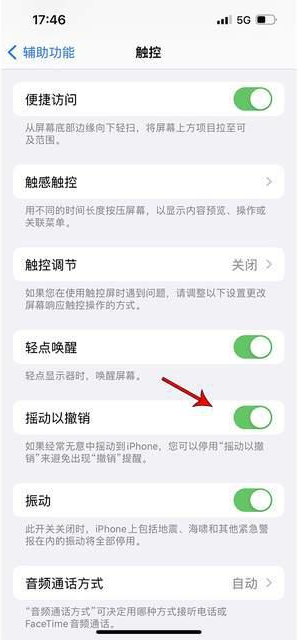 门源苹果手机维修分享iPhone手机如何设置摇一摇删除文字 